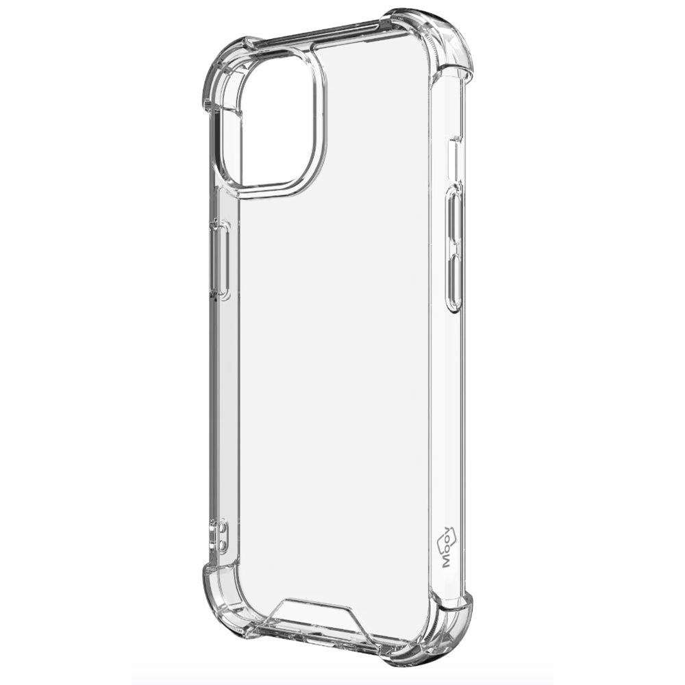 Moov ClearSafe Transparent Shockproof Protective Case for iPhone 15 Plus