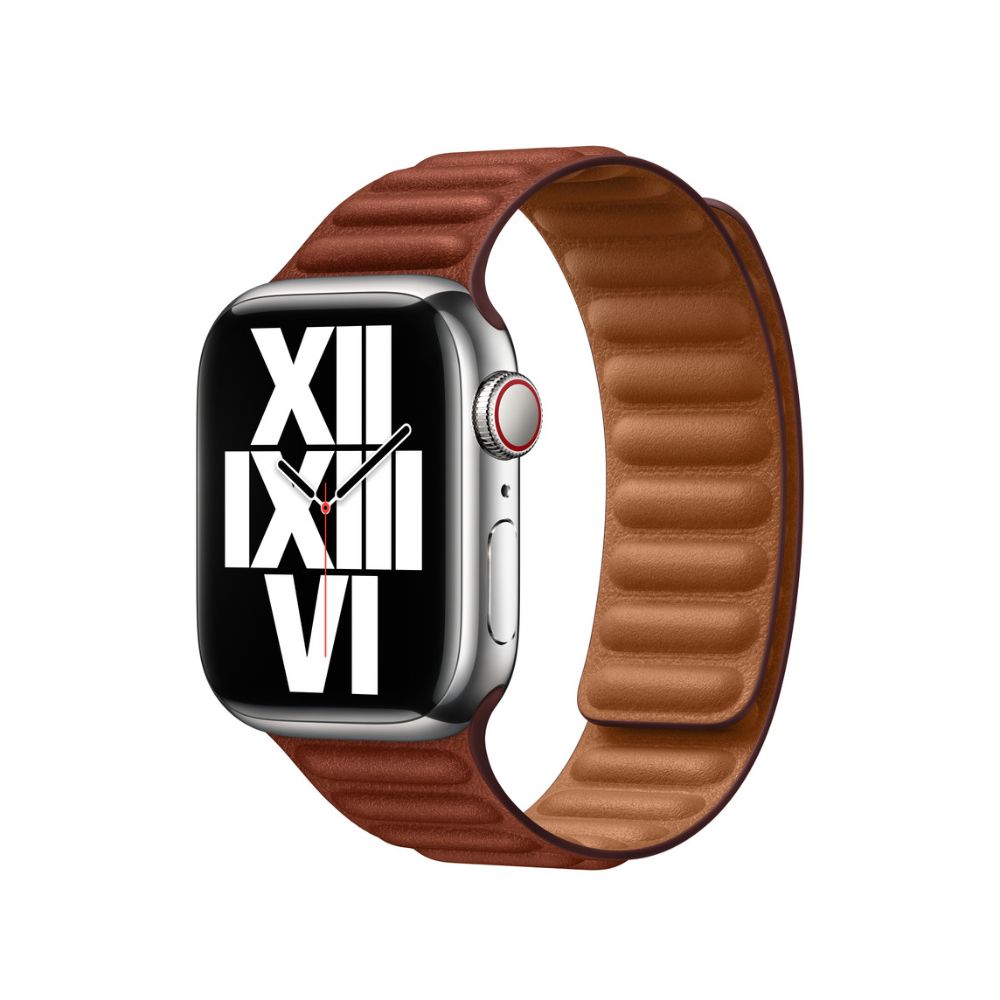 Apple Watch 41mm Umber Leather Link Magnetic Strap M/L