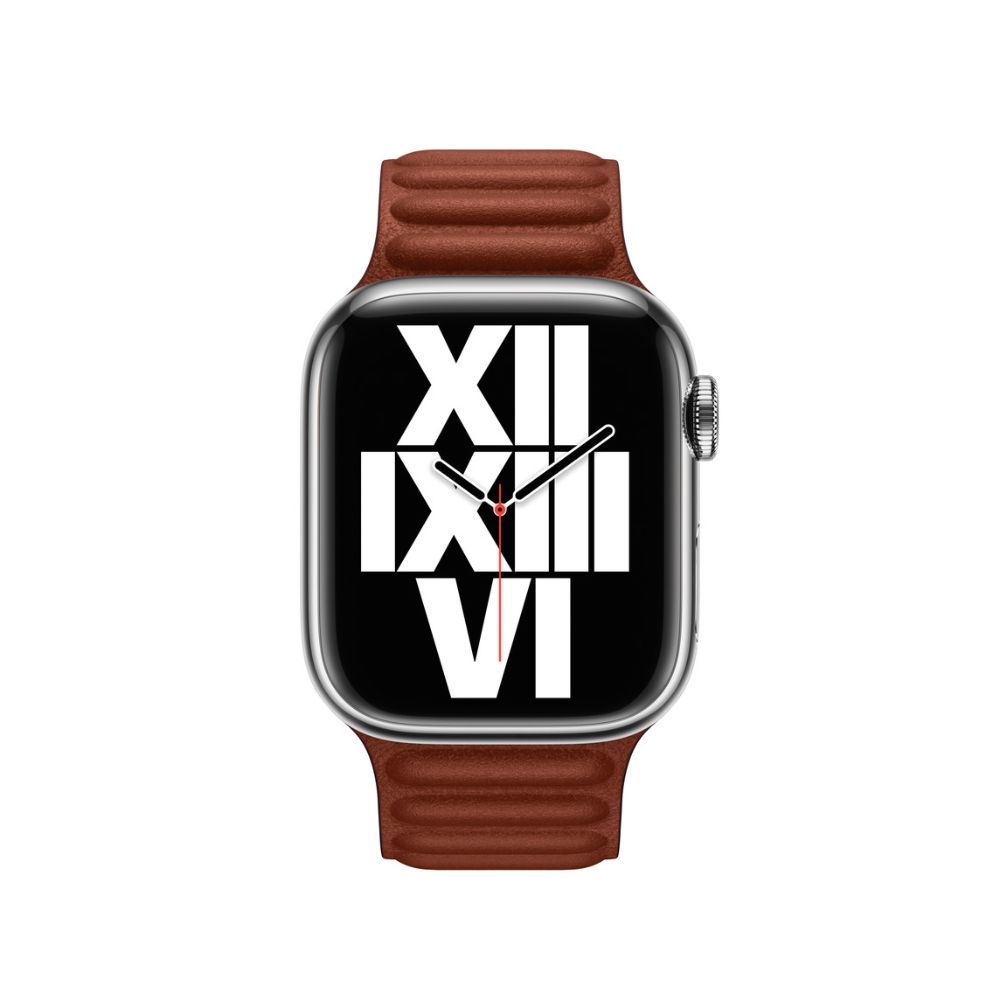 Apple Watch 41mm Umber Leather Link Magnetic Strap M/L