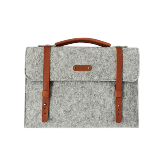 Future Felt 15.6 Inch Laptop Satchel Grey Recycled Eco Bag