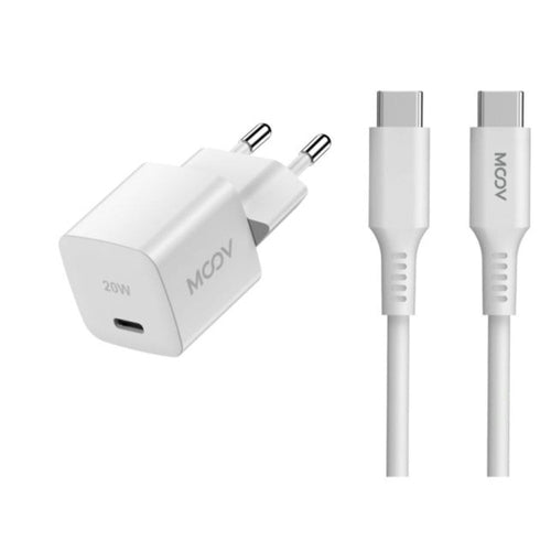 Moov Duo 20W Fast Charging GaN Adapter and USB-C Cable