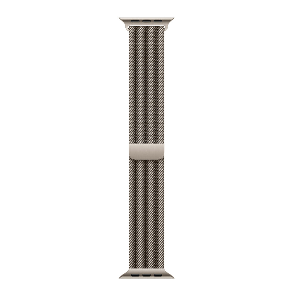 Apple Watch Milanese Loop Natural Titanium Magnetic Mesh Strap 40mm