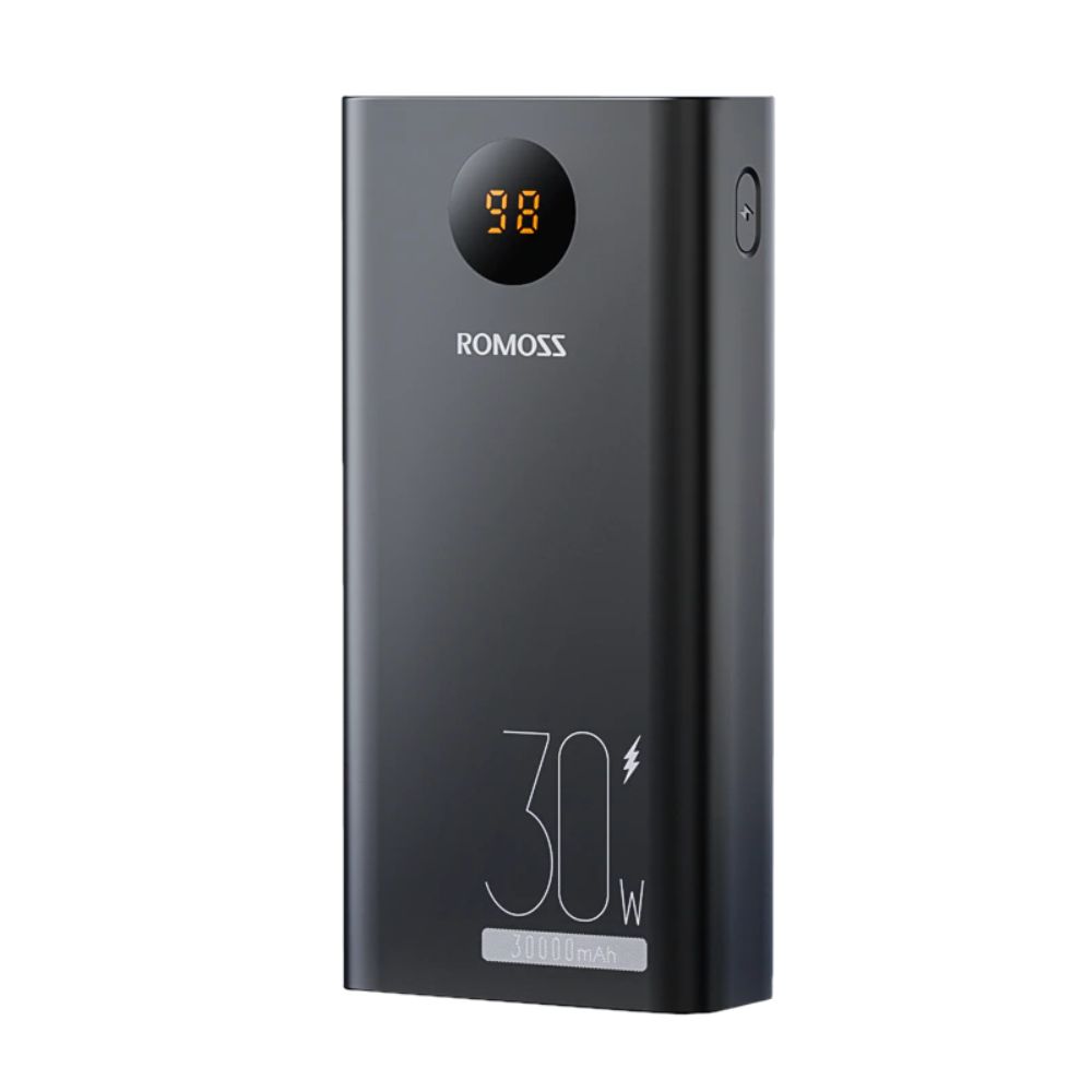 Romoss Zeus 30000mAh 30W Fast Charging Portable Power Bank Black
