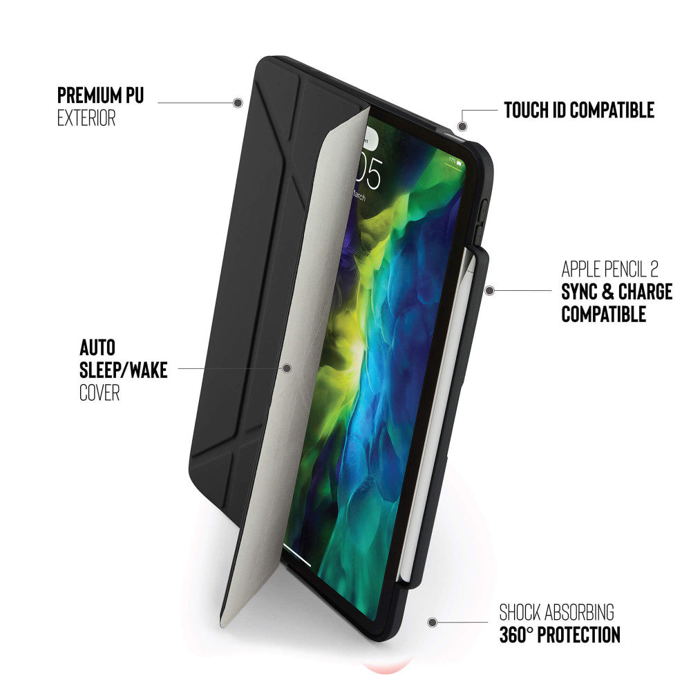 Pipetto Origami Pencil Case for iPad Air 10.9 Black