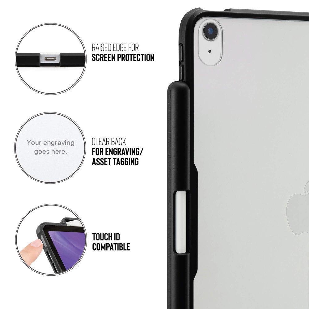 Pipetto Origami Pencil Case for iPad Air 10.9 Black
