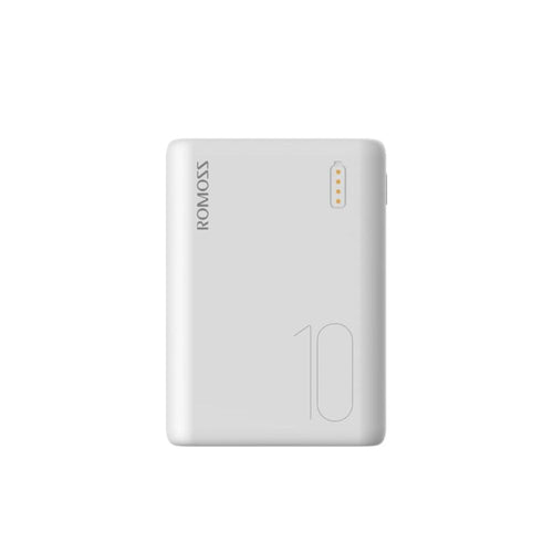 Romoss Simple 10 10000mAh Portable Power Bank White with Triple Inputs