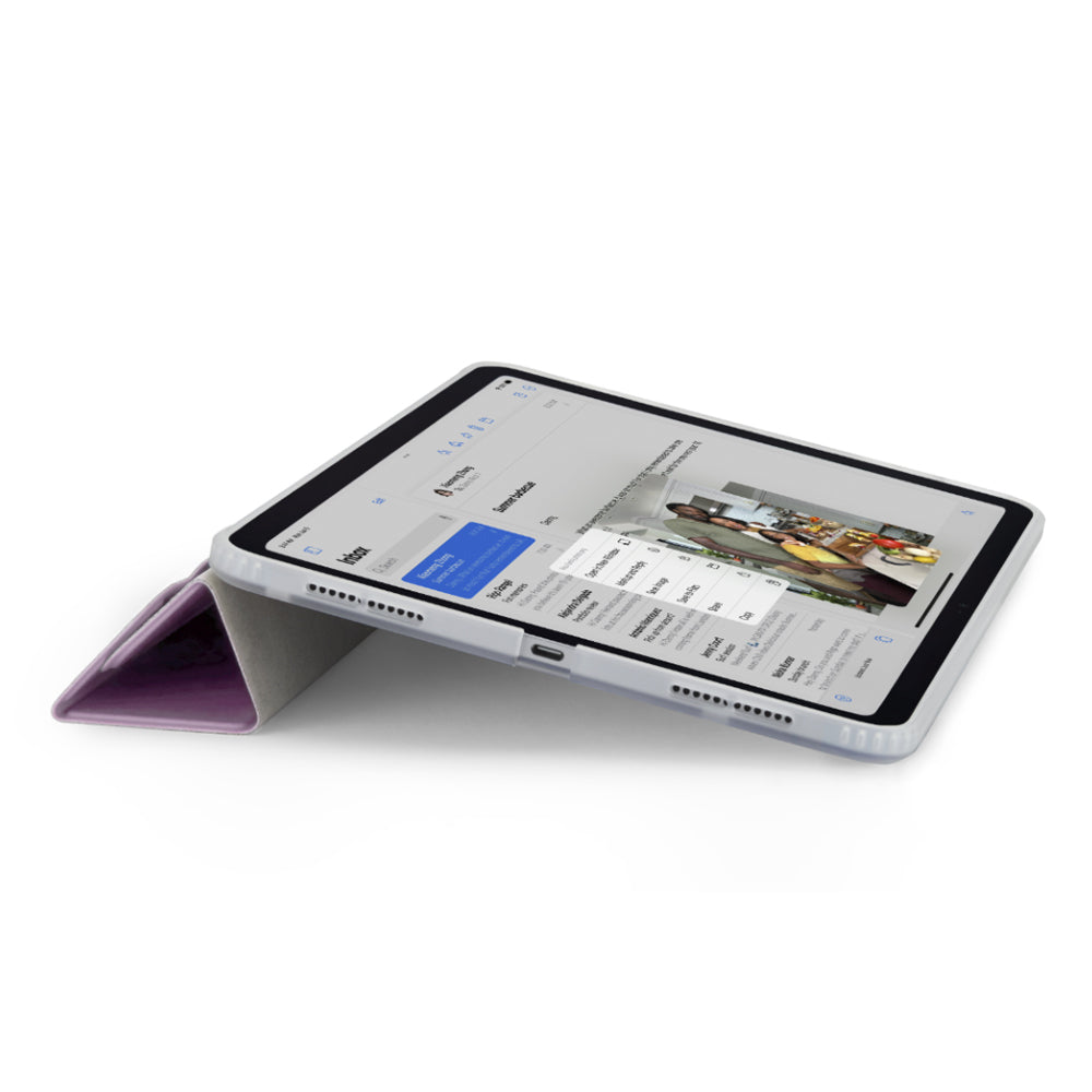 Pipetto Origami No1 Protective Case for iPad 10th Gen Metallic Purple