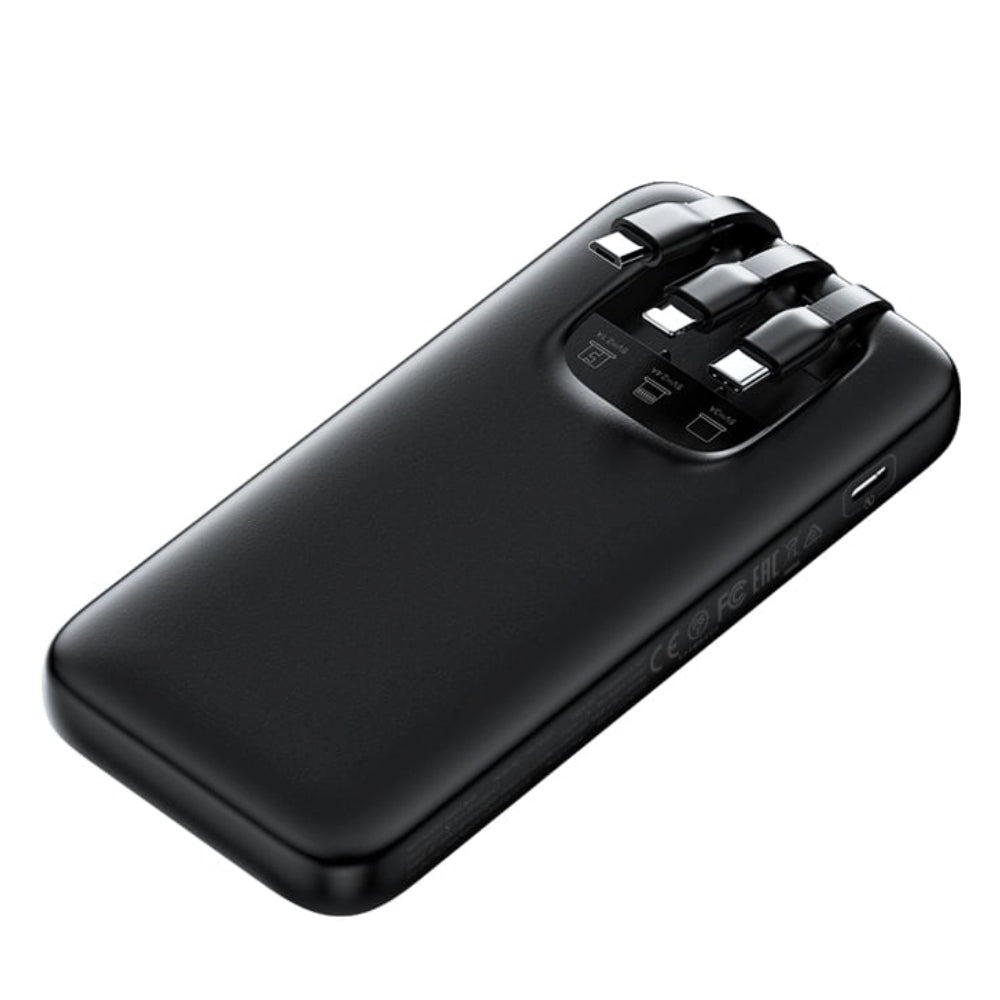 Romoss 10000mAh 15W Fast Charge Power Bank with Built-in Cables
