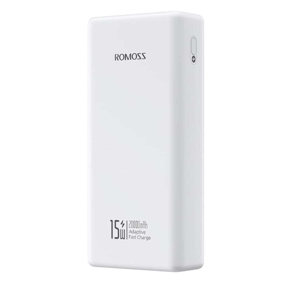 Romoss 20000mAh 15W Portable Power Bank with Integrated Charging Cables