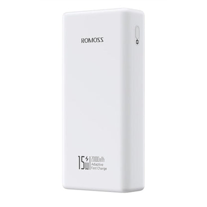 Romoss 20000mAh 15W Portable Power Bank with Integrated Charging Cables