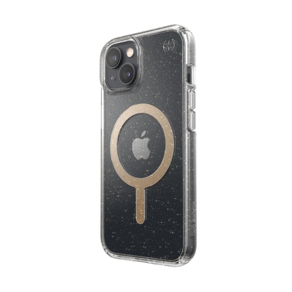 Speck Presidio Perfect Clear Glitter MagSafe Case for iPhone 14