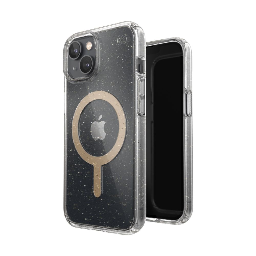 Speck Presidio Perfect Clear Glitter MagSafe iPhone 14 Pro Case
