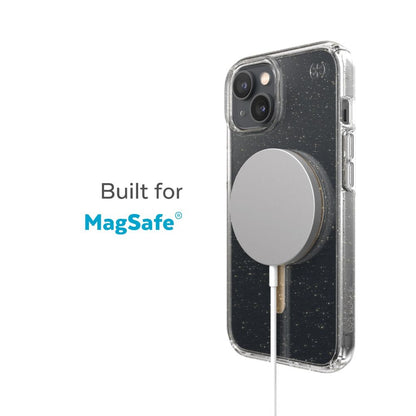 Speck Presidio Perfect Clear Glitter MagSafe iPhone 14 Plus Case