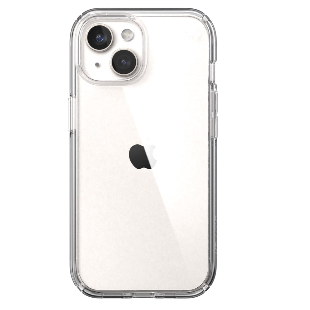 Speck Presidio Perfect-Clear Protective Case for Apple iPhone 15 Clear