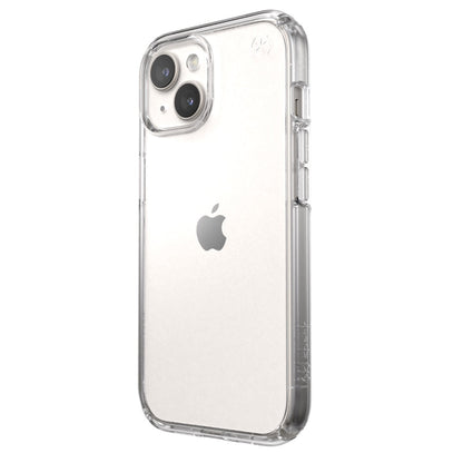 Speck Presidio Perfect-Clear Protective Case for Apple iPhone 15 Clear