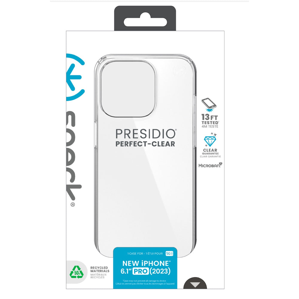 Speck Presidio Perfect Clear Case for Apple iPhone 15 Pro