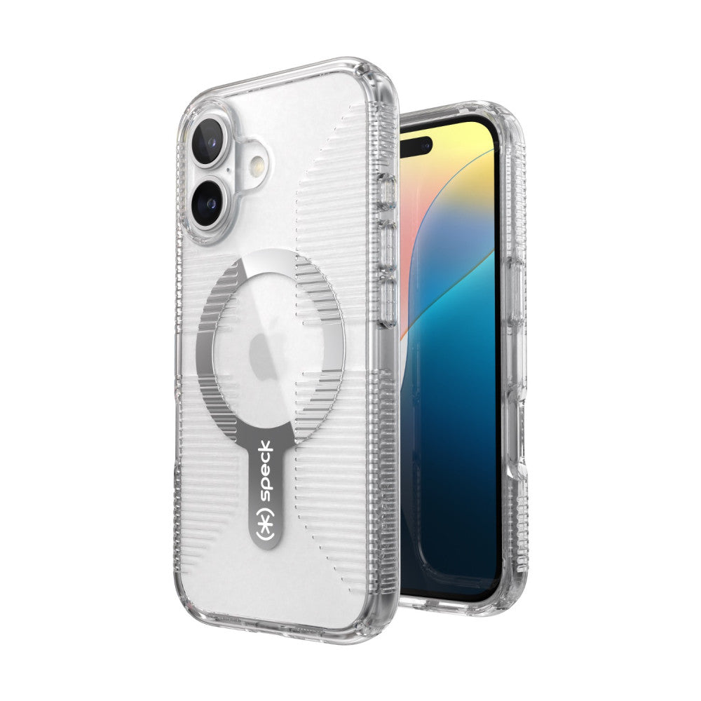 Speck Gemshell Grip MagSafe Clear Protective Case for iPhone 16