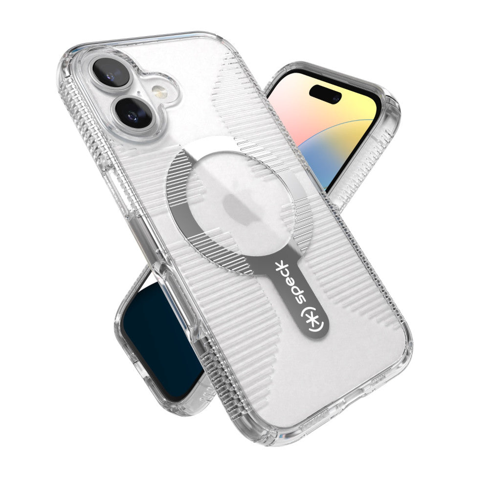 Speck Gemshell Grip MagSafe Clear Protective Case for iPhone 16