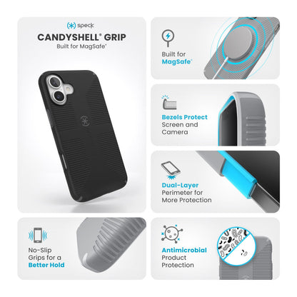 Speck CandyShell Grip MagSafe Case for Apple iPhone 16 Pro