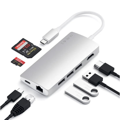 Satechi 8-in-1 USB-C Multi-Port Adapter with 4K HDMI and Ethernet