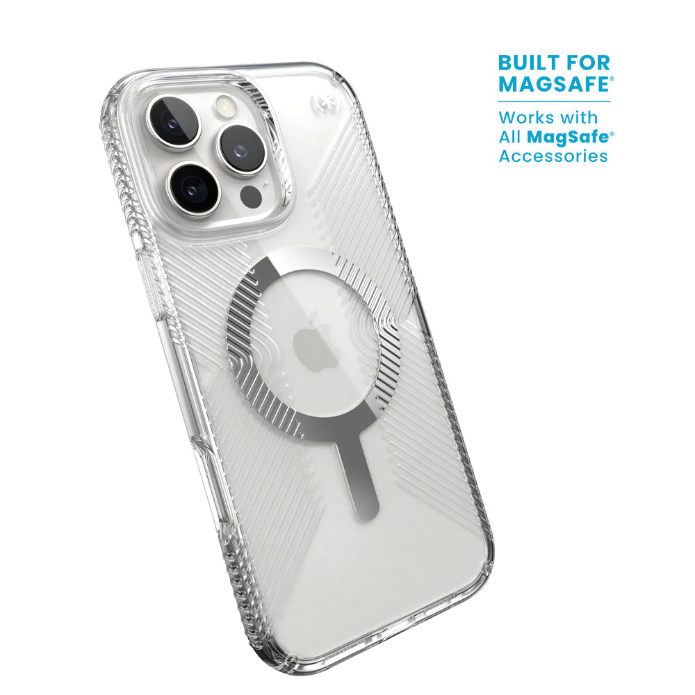 Speck Presidio Grip MagSafe Clear Protective iPhone 16 Pro Max Case
