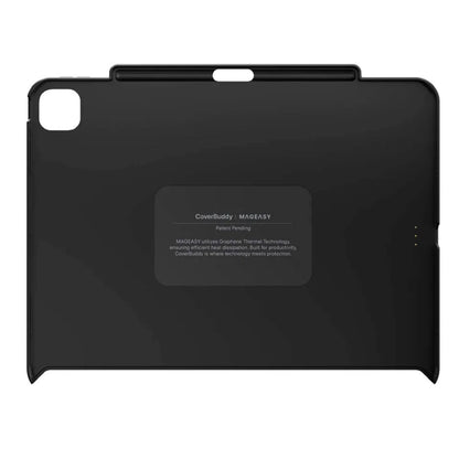 SwitchEasy CoverBuddy for iPad Air 13-inch 2024 Leather Black Case