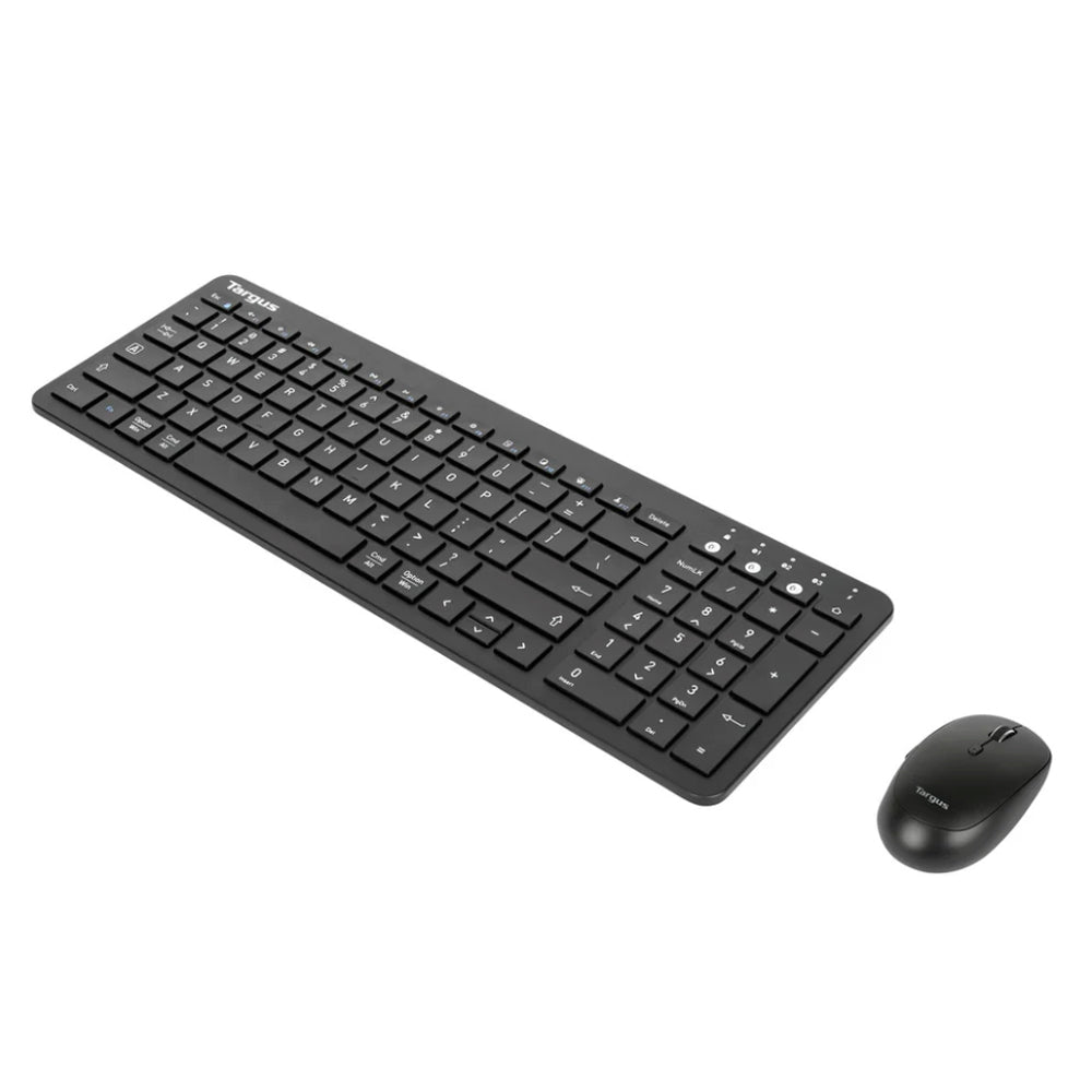 Targus Midsize Antimicrobial Bluetooth Keyboard and Mouse Multi-Device Bundle