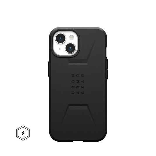 Rugged UAG Civilian MagSafe Case for Apple iPhone 15 Black