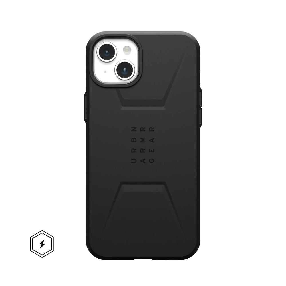 UAG Civilian MagSafe Rugged Case for iPhone 15 Plus Black