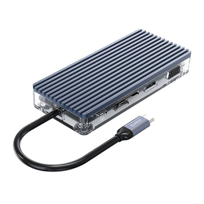 Orico Transparent 11-in-1 USB-C Hub with 4K HDMI and PD