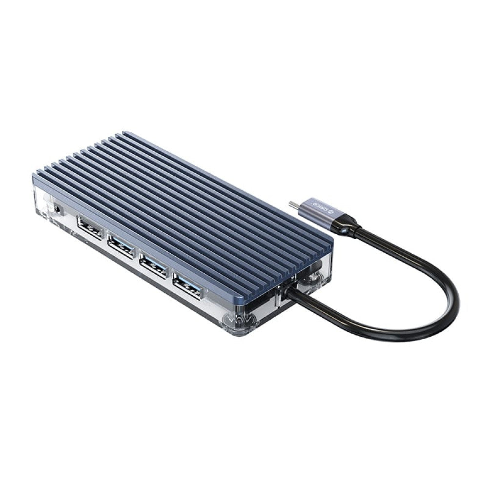 Orico Transparent 11-in-1 USB-C Hub with 4K HDMI and PD