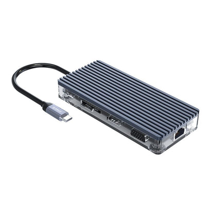 Orico Transparent 11-in-1 USB-C Hub with 4K HDMI and PD