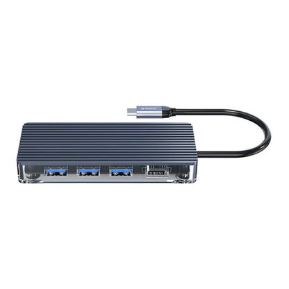 Orico 6-Port USB-C Transparent Hub with 4K HDMI and Ethernet