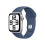 Apple Watch SE GPS Silver Aluminium Case with Denim Sport Band
