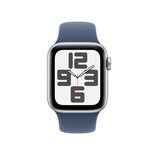 Apple Watch SE GPS Silver Aluminium Case with Denim Sport Band