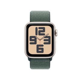 Apple Watch SE GPS Starlight Aluminium Case Lake Green Sport Loop