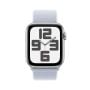 Apple Watch SE Silver Aluminium Case with Blue Cloud Sport Loop