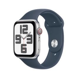 Apple Watch SE 44mm GPS Cellular Silver Aluminium Case Storm Blue