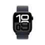 Apple Watch Series 10 Jet Black Aluminium Case Ink Sport Loop