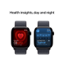 Apple Watch Series 10 Jet Black Aluminium Case Ink Sport Loop