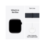 Apple Watch Series 10 Jet Black Aluminium Case Ink Sport Loop