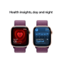 Apple Watch Series 10 Rose Gold Aluminium Case Plum Sport Loop