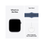 Apple Watch Series 10 Silver Aluminium Case Denim Sport Band