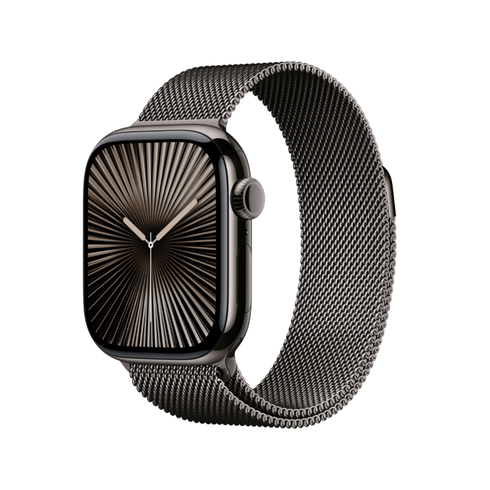 Apple Watch Series 10 Cellular 42mm Slate Titanium Milanese Loop