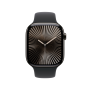 Apple Watch Series 10 Slate Titanium GPS Cellular Black Sport Band