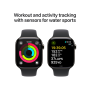 Apple Watch Series 10 Slate Titanium GPS Cellular Black Sport Band