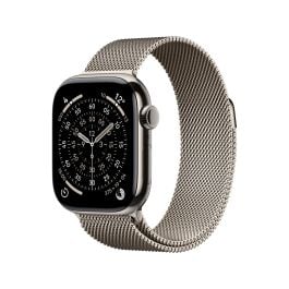 Apple Watch Series 11 Natural Titanium Case with Milanese Loop
