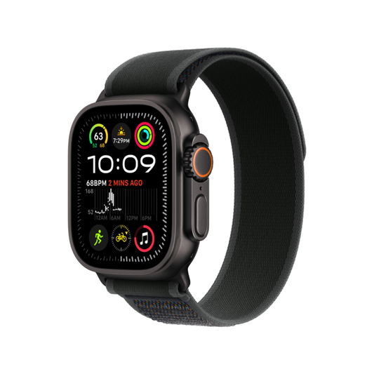 Apple Watch Ultra 2 49mm Black Titanium Case Black Trail Loop