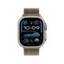 Apple Watch Ultra 2 49mm Natural Titanium Case Milanese Loop
