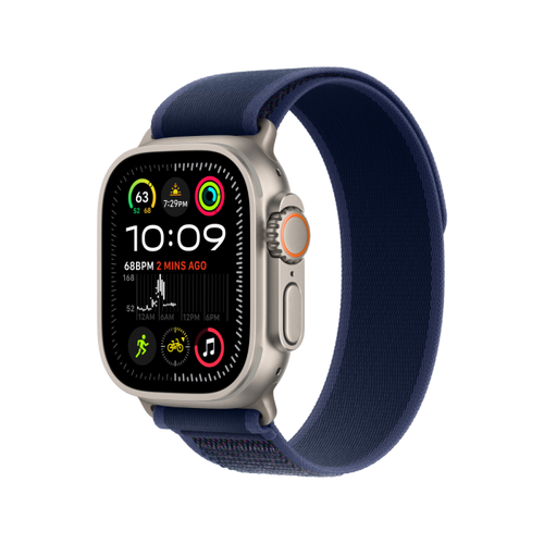 Premium Apple Watch Ultra 2 49mm Natural Titanium Blue Trail Loop
